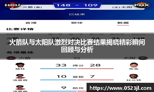 火箭队与太阳队激烈对决比赛结果揭晓精彩瞬间回顾与分析