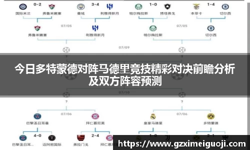 今日多特蒙德对阵马德里竞技精彩对决前瞻分析及双方阵容预测